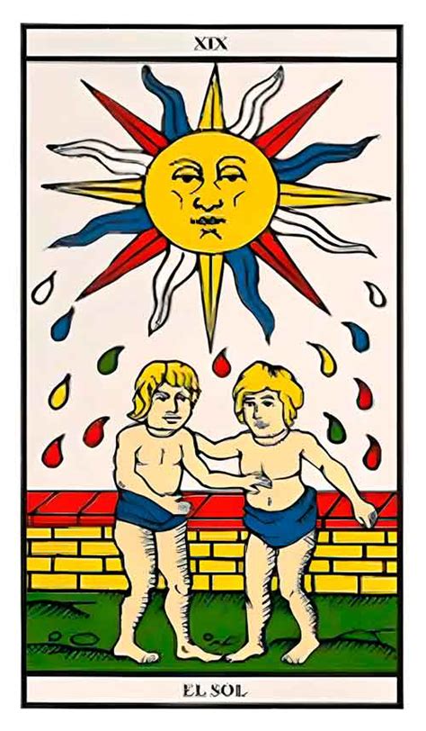 el sol tarot marsella|Significado para El Sol, carta de Tarot de Marsella